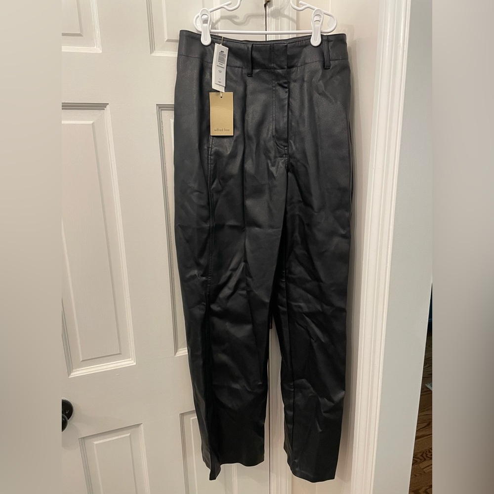 NWT Wilfred Ascendant Faux Leather Pant
